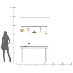 KARE Hängeleuchte Cappelli 155cm