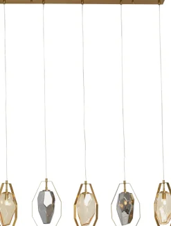 KARE Hängeleuchte Diamond Fever Dining Brass 110cm