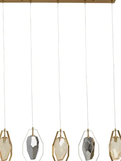 KARE Hängeleuchte Diamond Fever Dining Brass 110cm