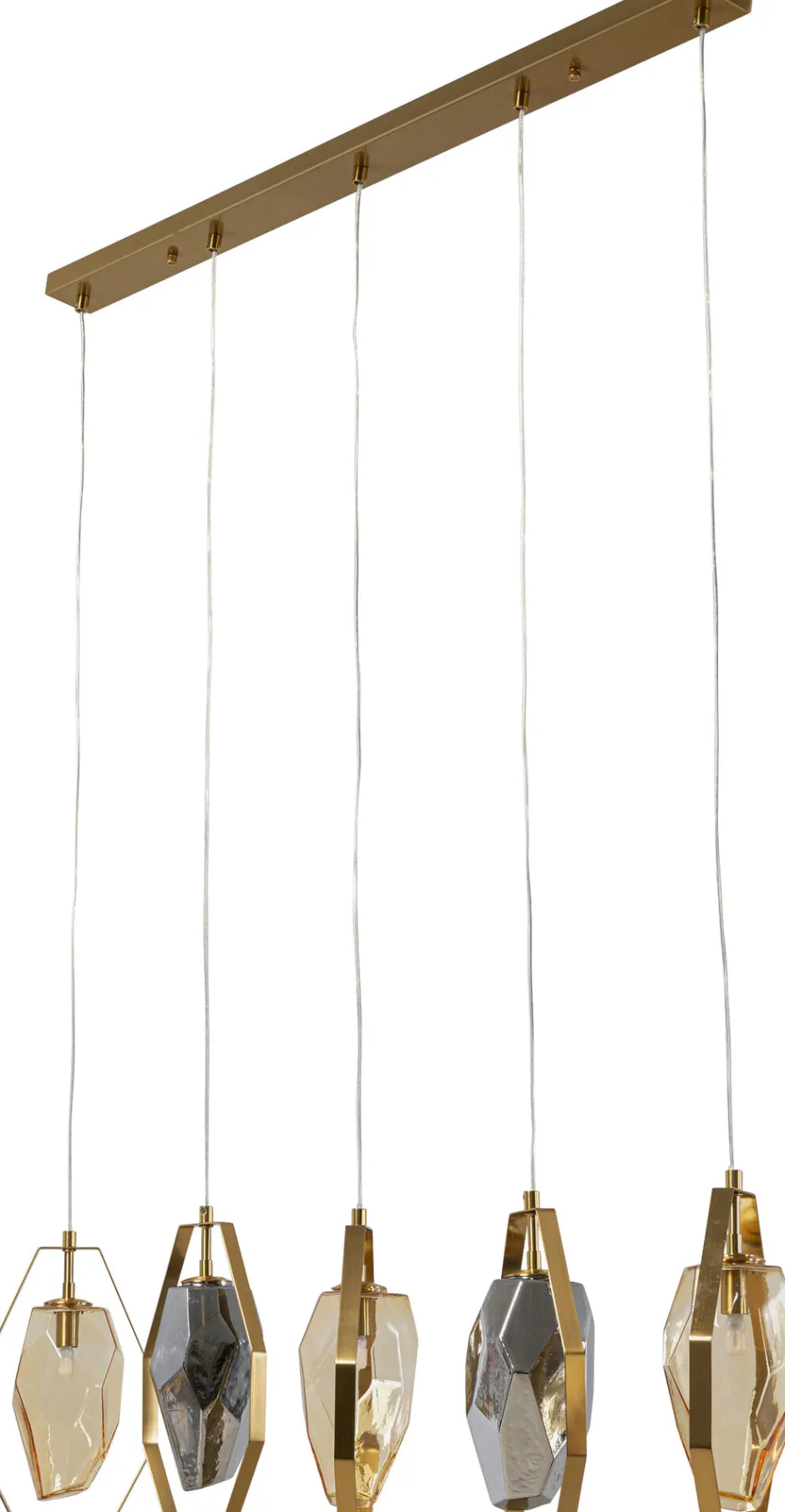 KARE Hängeleuchte Diamond Fever Dining Brass 110cm