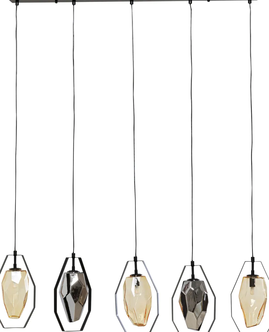 KARE Hängeleuchte Diamond Fever Dining Schwarz 110cm