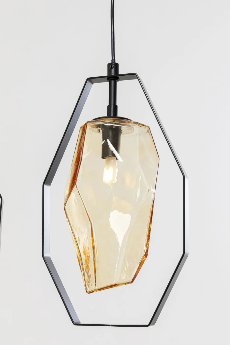 KARE Hängeleuchte Diamond Fever Dining Schwarz 110cm