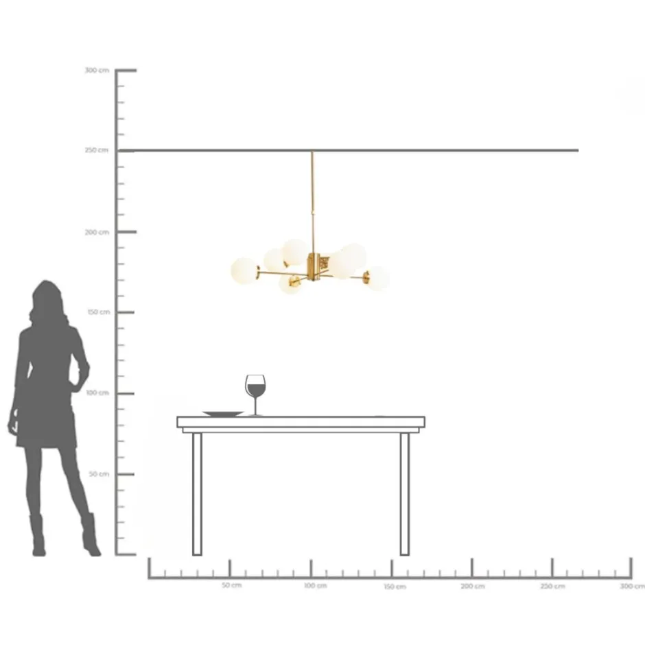 KARE Hängeleuchte Heavenly Gold Ø98cm