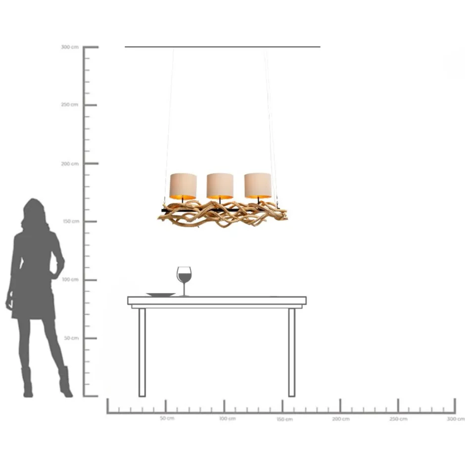 KARE Hängeleuchte Jungle Club 115cm