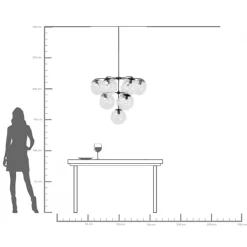 KARE Hängeleuchte Lasmina Bunch Ø91cm
