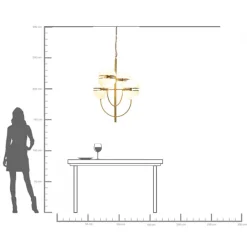 KARE Hängeleuchte Leisha Bunch Ø76cm