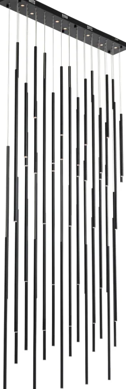 KARE Hängeleuchte Living Vegas Deluxe Schwarz Matt LED