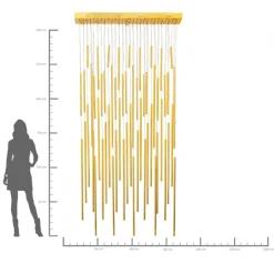 KARE Hängeleuchte Living Vegas Deluxe Brass LED