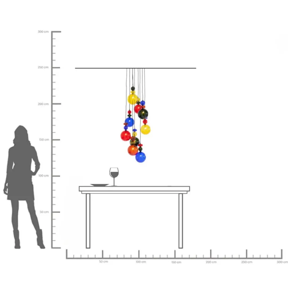 KARE Hängeleuchte Mazzo Nove Spiral Ø44cm
