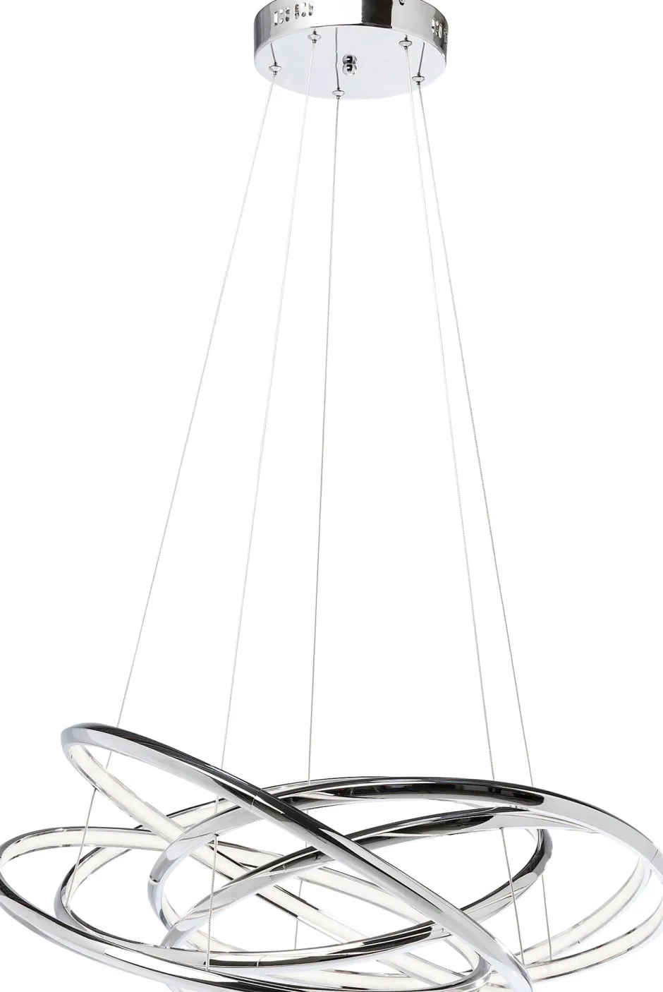 KARE Hängeleuchte Saturn LED Chrome Big