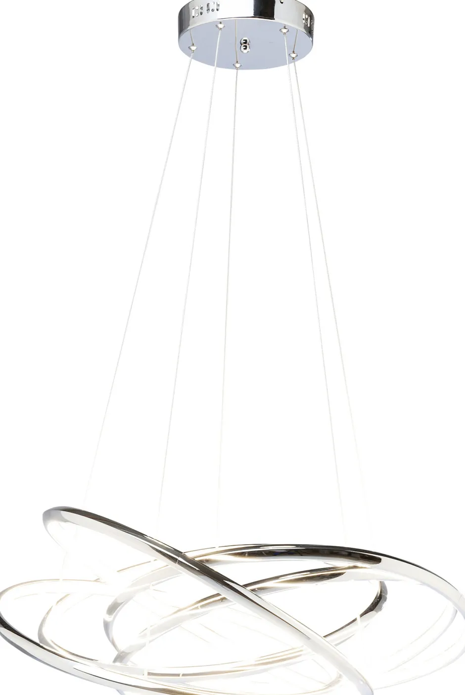 KARE Hängeleuchte Saturn LED Chrome Big