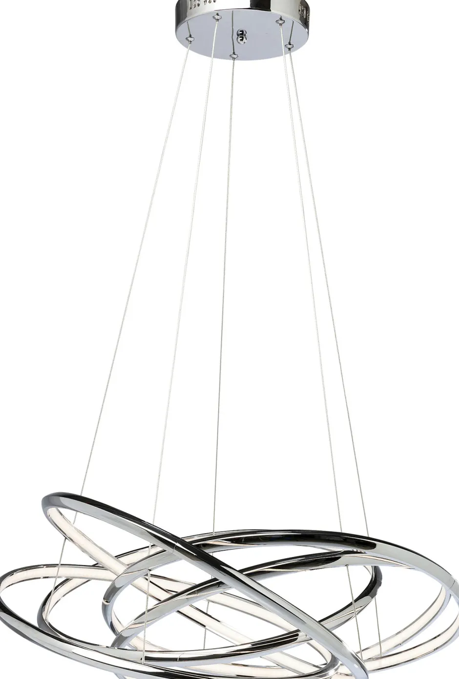 KARE Hängeleuchte Saturn LED Chrome Big