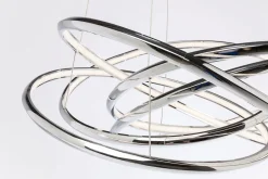 KARE Hängeleuchte Saturn LED Chrome Big