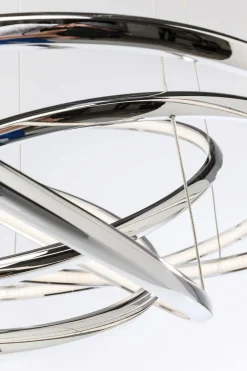 KARE Hängeleuchte Saturn LED Chrome Big