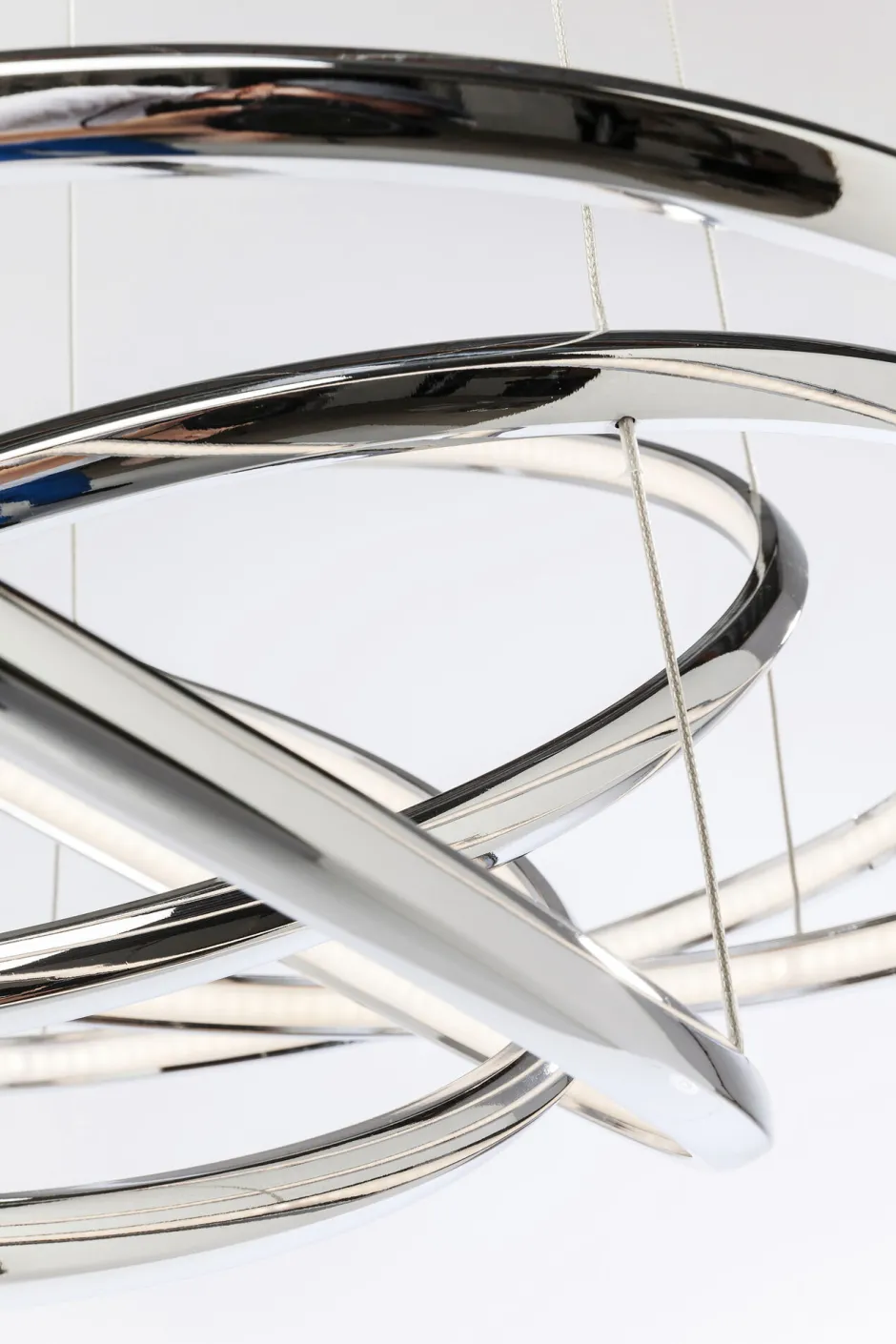 KARE Hängeleuchte Saturn LED Chrome Big