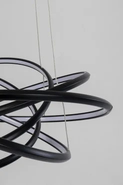 KARE Hängeleuchte Saturn Schwarz Ø72cm