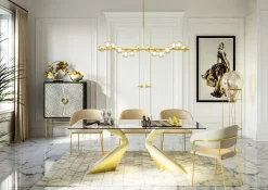 KARE Hängeleuchte Scala Balls Brass 155cm