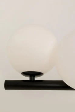 KARE Hängeleuchte Scala Balls Milky Schwarz 150cm