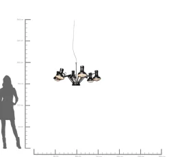 KARE Hängeleuchte Spider Multi 6er