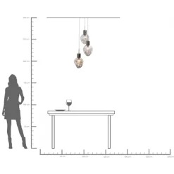 KARE Hängeleuchte Supernova Smoky Tre Ø45cm