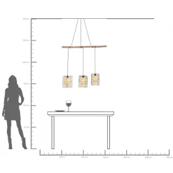KARE Hängeleuchte Three Grids 120cm