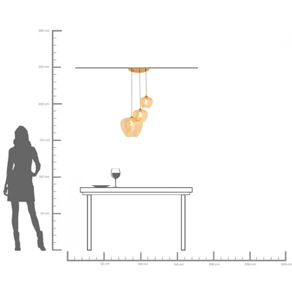 KARE Hängeleuchte Tulip Brass Ø45cm