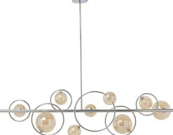KARE Hängeleuchte Universe Chrom 110cm