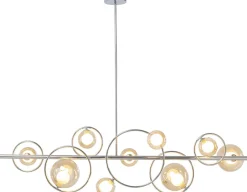 KARE Hängeleuchte Universe Chrom 110cm