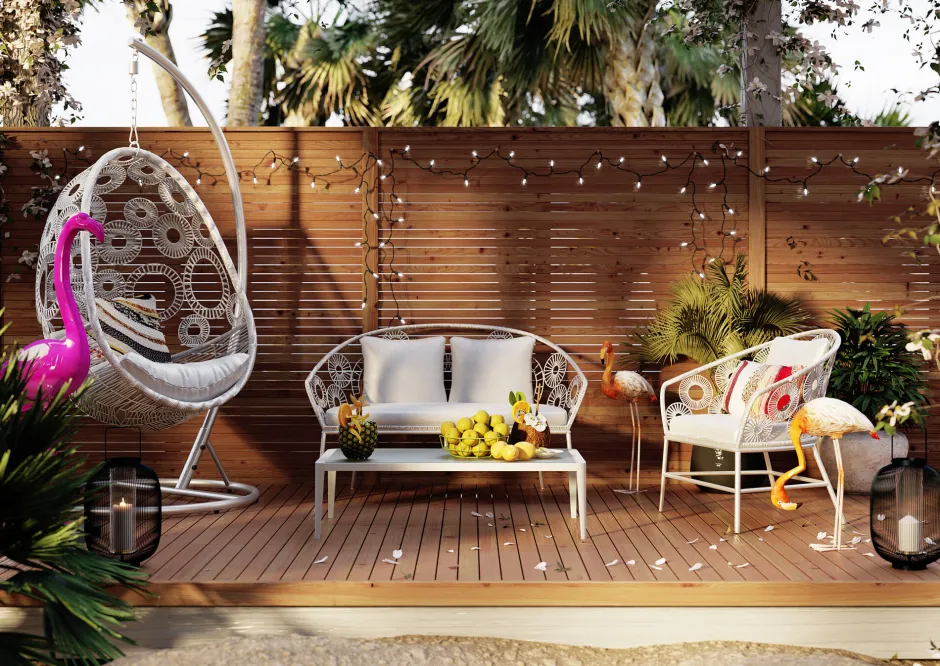 KARE Hängesessel Ibiza Weiß