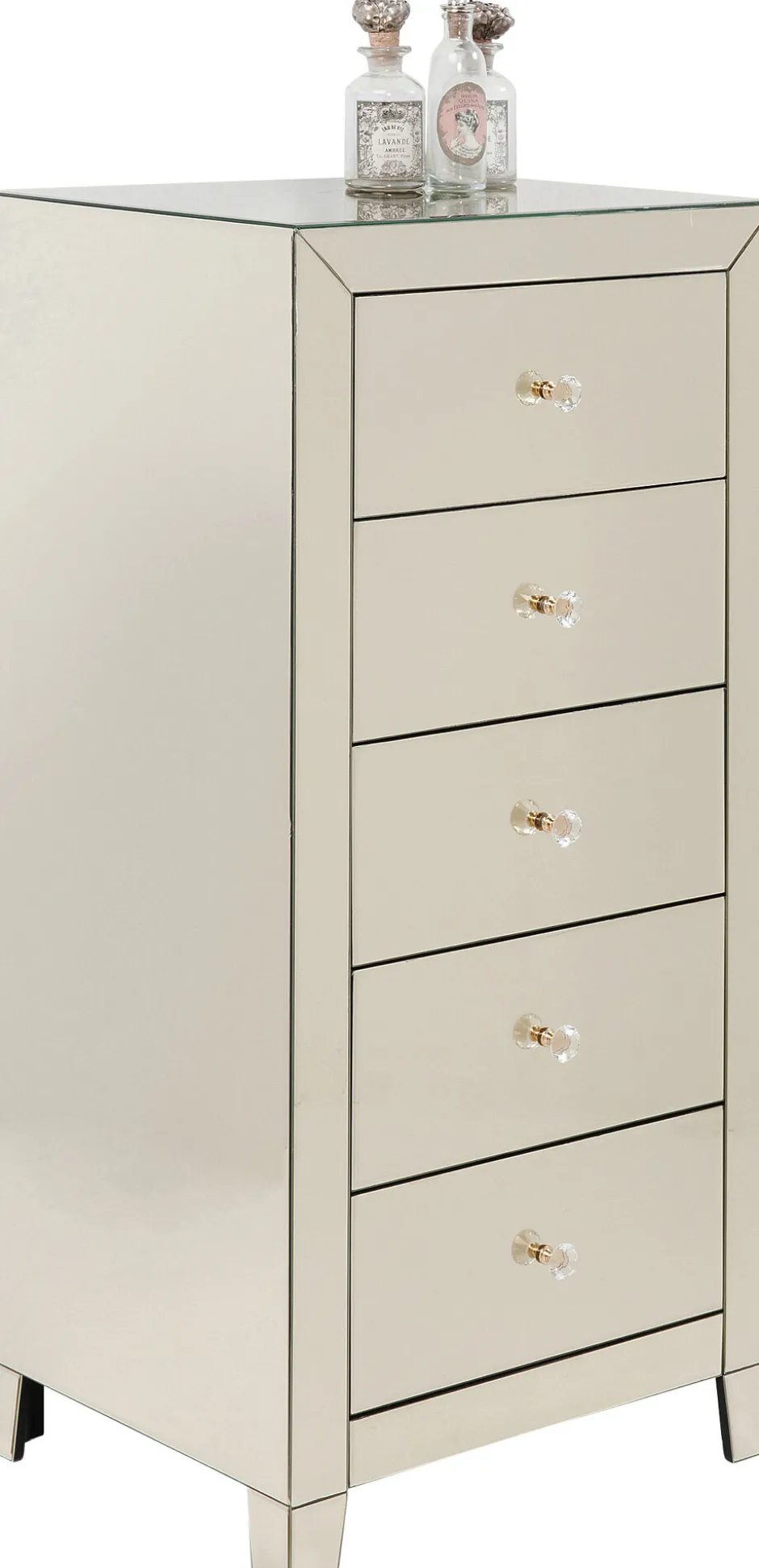 KARE Hochkommode Luxury Pearl 5 Schübe