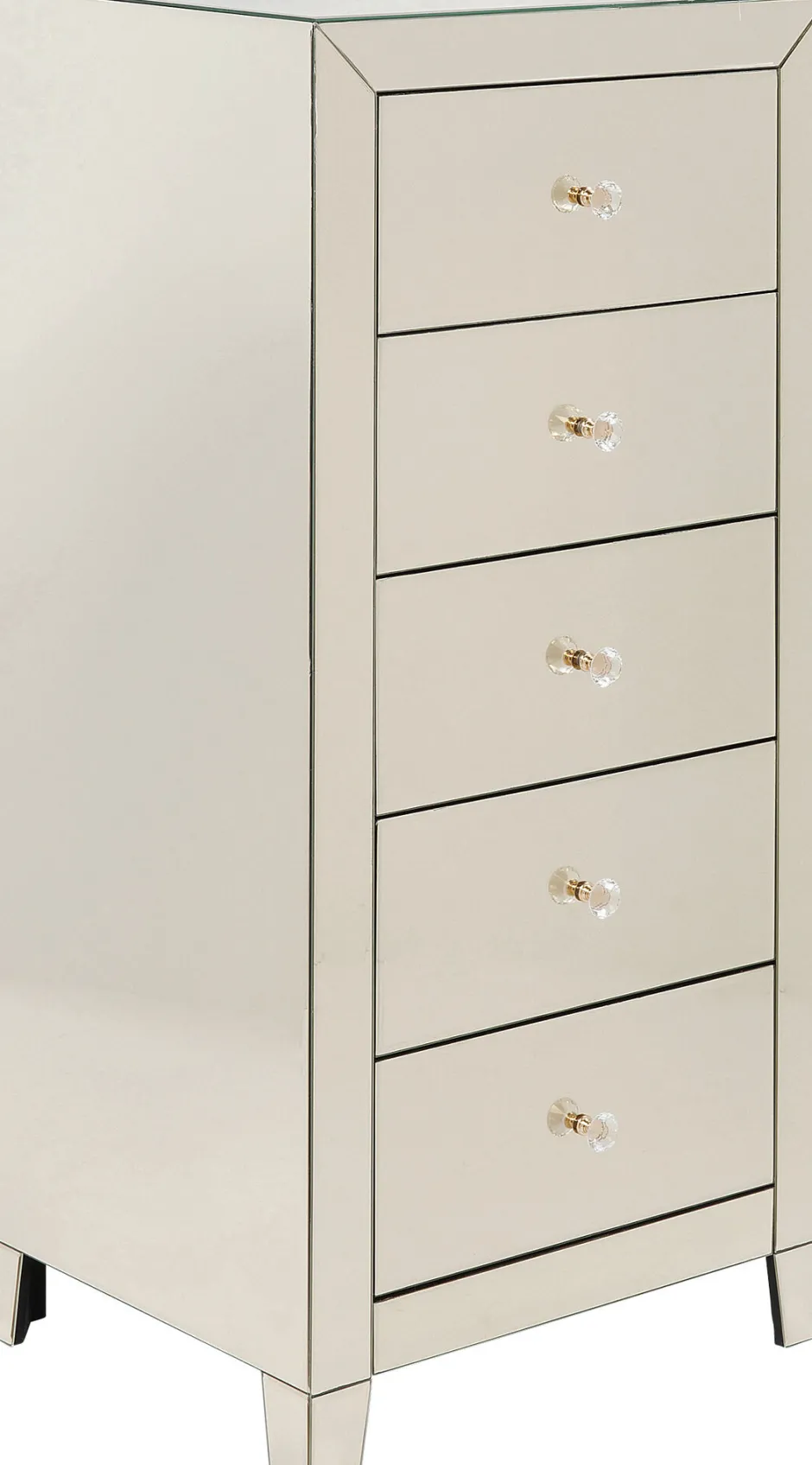 KARE Hochkommode Luxury Pearl 5 Schübe