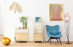 KARE Hochkommode Luxury Pearl 5 Schübe