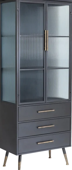 KARE Hochschrank La Gomera 2 Türen 3 Schübe