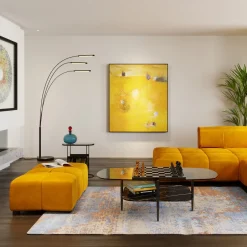 KARE Hocker Belami Velvet Amber