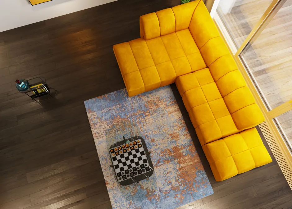 KARE Hocker Belami Velvet Amber