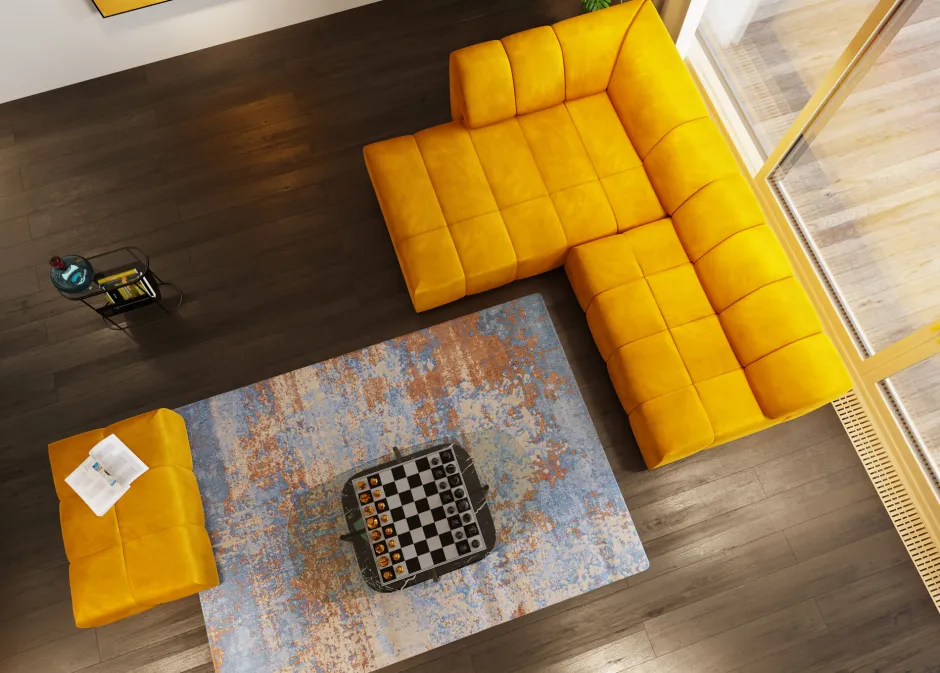 KARE Hocker Belami Velvet Amber