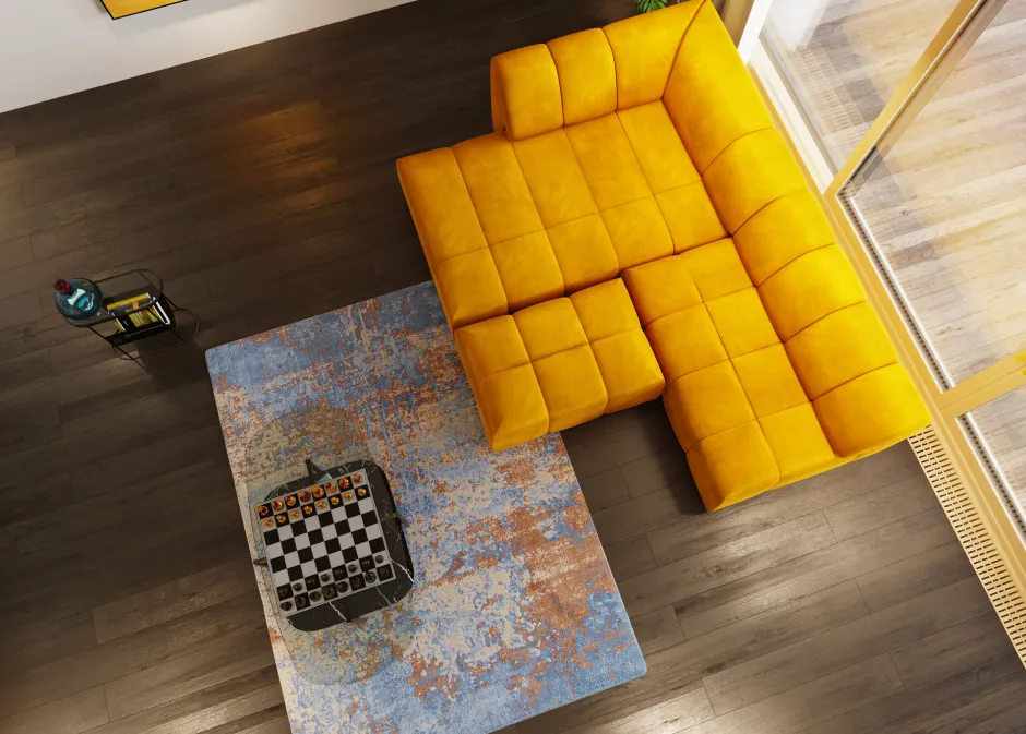 KARE Hocker Belami Velvet Amber