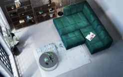 KARE Hocker Belami Velvet Dunkelgrün