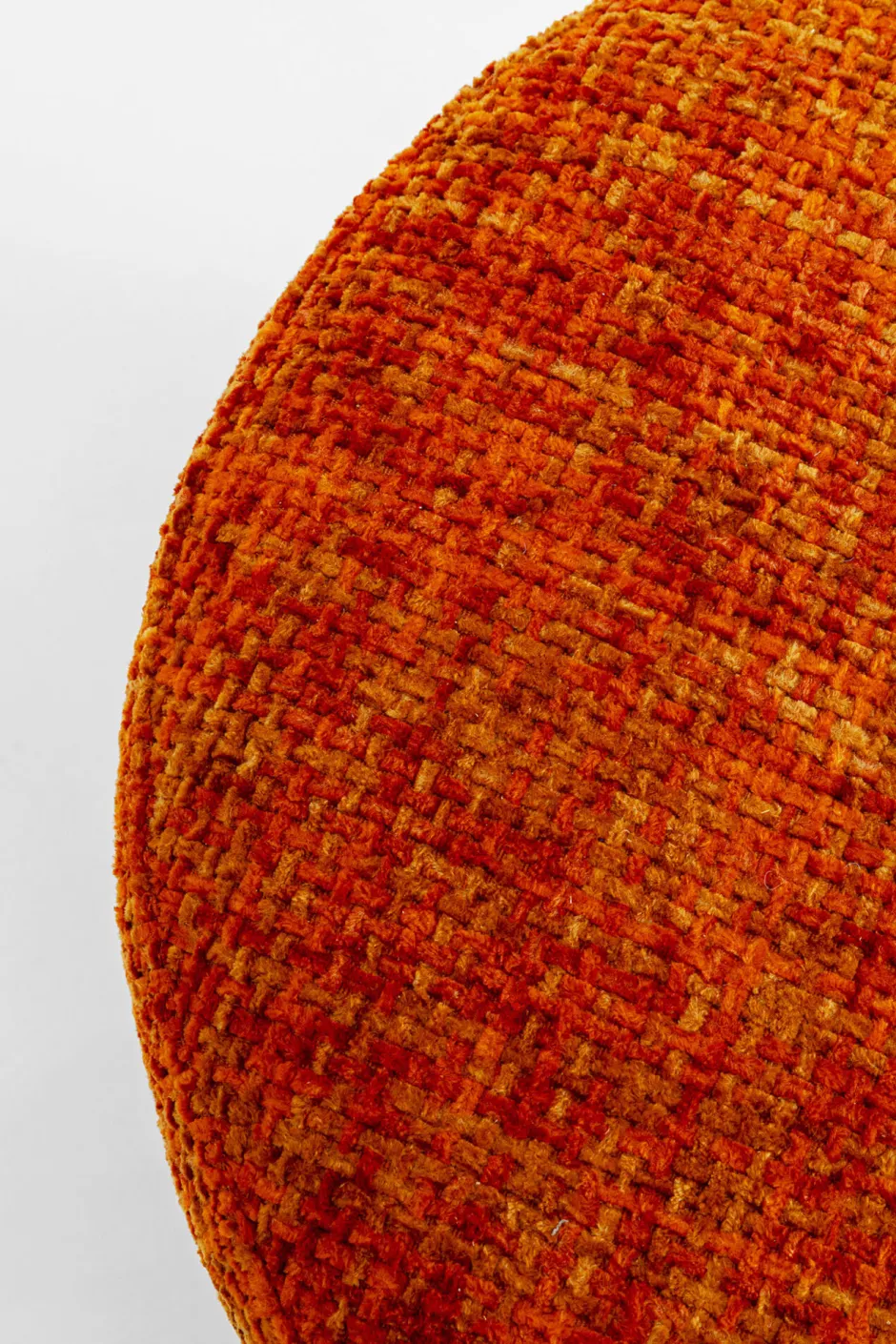 KARE Hocker Berry High Silber Orange Ø39cm