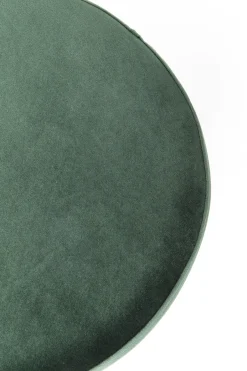 KARE Hocker Cherry Dunkelgrün Brass Ø35cm