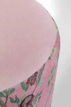 KARE Hocker Cherry Peacock Brass Ø32cm