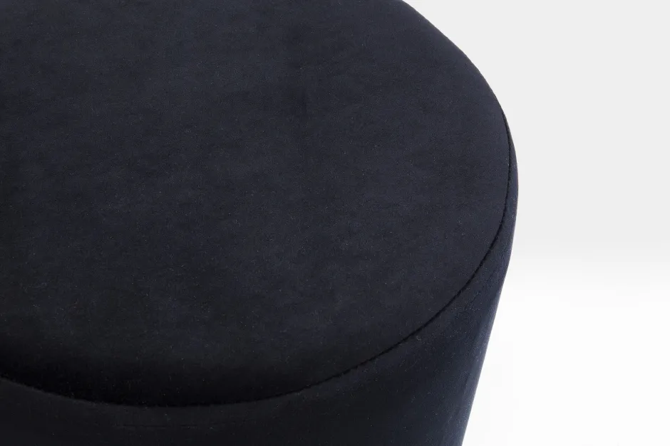 KARE Hocker Cherry Schwarz Brass Ø35cm