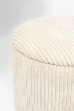 KARE Hocker Cherry Storage Cord Creme (2/Set)