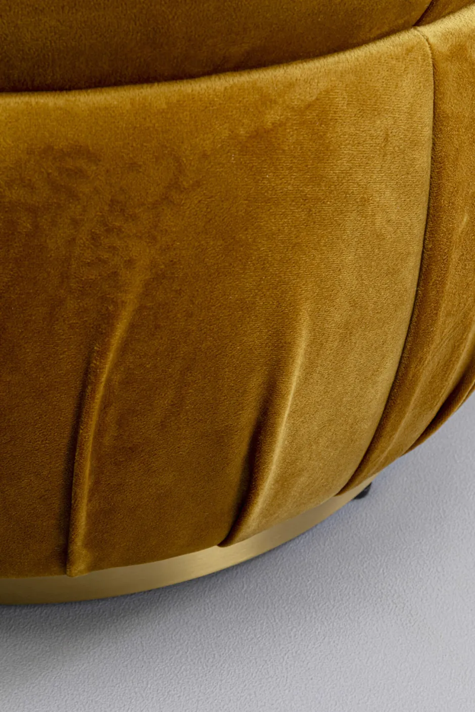 KARE Hocker Nube Gelb Ø56cm