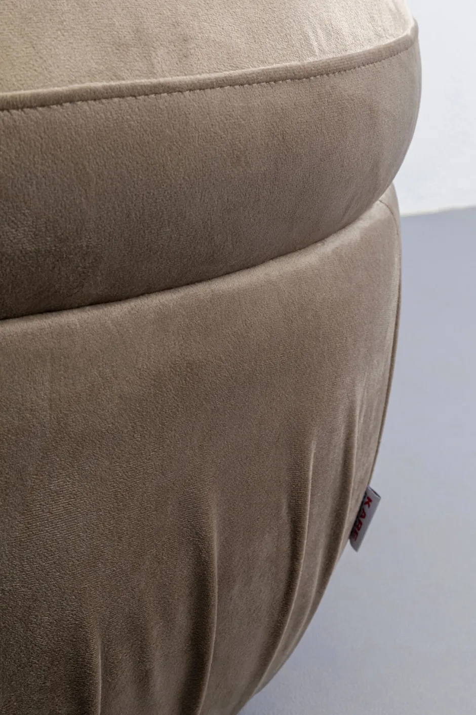 KARE Hocker Nube Grau Ø56cm