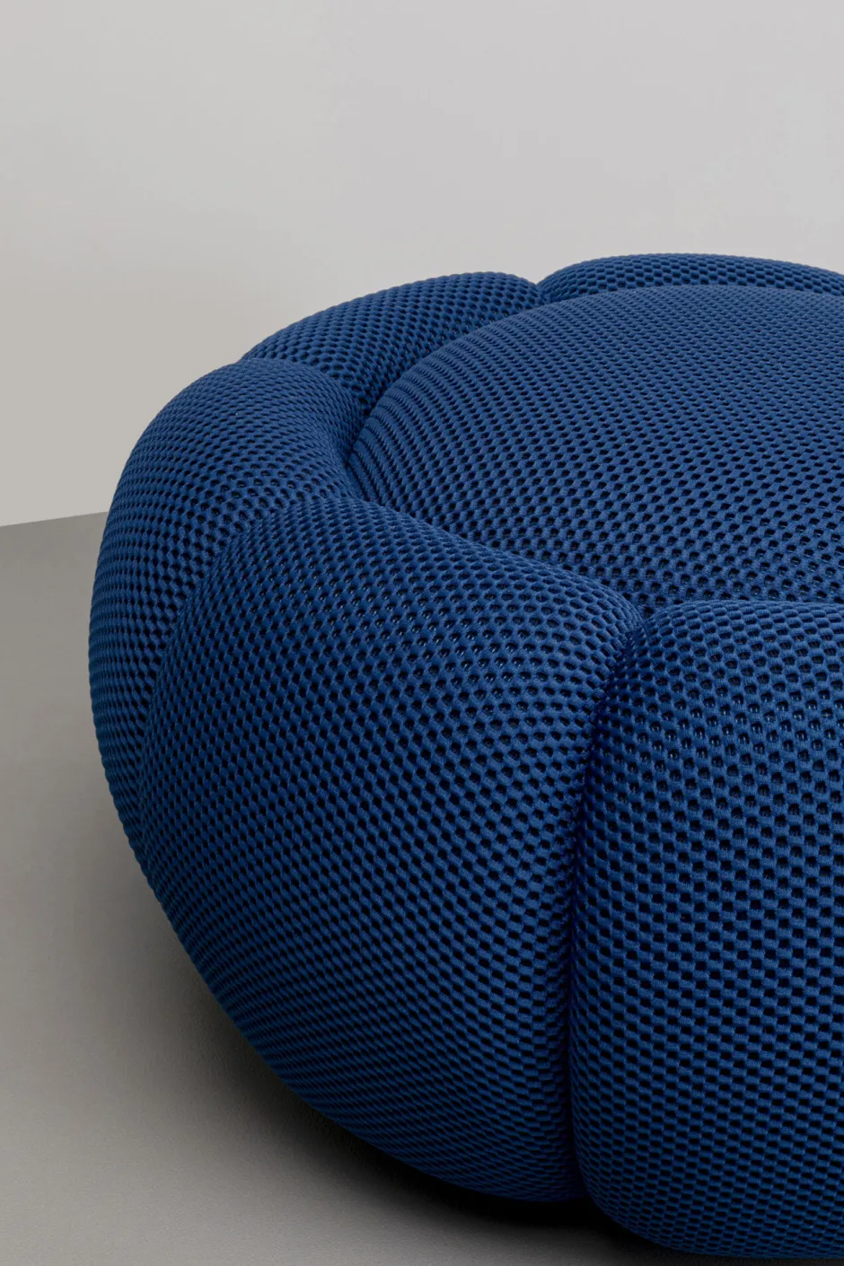 KARE Hocker Peppo Bloom Blau Ø72cm