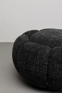 KARE Hocker Peppo Bloom Melange Schwarz Ø72cm