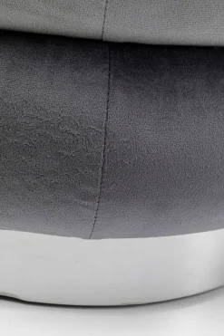 KARE Hocker Sandwich Grau Ø45cm