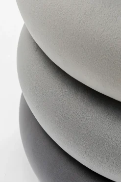 KARE Hocker Sandwich Grau Ø45cm