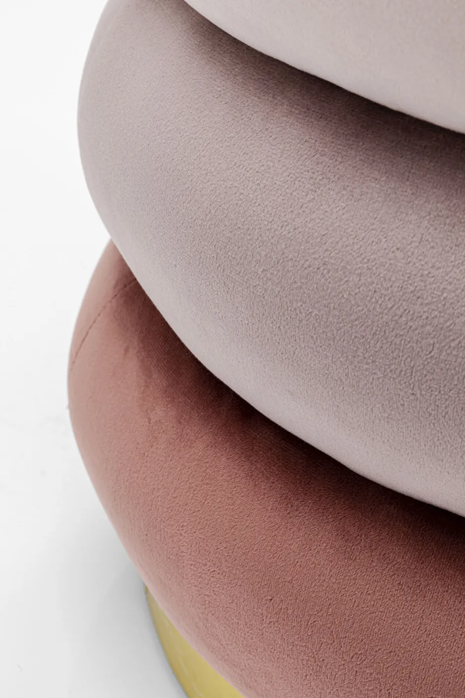 KARE Hocker Sandwich Rose Ø45cm